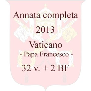 VATICANO - 2013 - Annata completa Pontificato di Papa Francesco - 32 v. + 2 BF