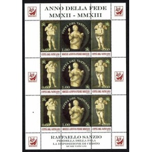 VATICANO - 2013 - Anno della Fede - 1 MF da 3 trittici