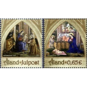 ALAND - 2013 - Natale - 2 v. (E.C. di Aland con Vaticano)