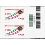 ITALIA - 2013 - Posta Italiana 0,85 € e 1,90 € - 2 v. con codice a barre