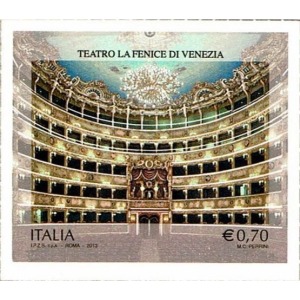 ITALIA - 2013 - VARIETÀ 10° della riapertura del Teatro La Fenice, Venezia (non dent.) - 1 v.