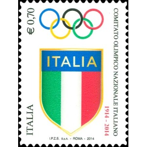 ITALIA - 2014 - 100° del CONI - 1 v.