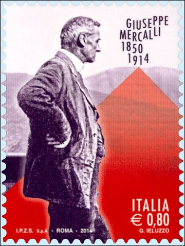 2014 100° della morte di Giuseppe Mercalli 1 v. Italia ITALIA - 2014 - 100° della morte di Giuseppe Mercalli - 1 v.