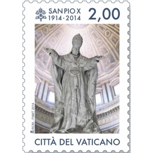 VATICANO - 2014 - 100° della morte di San Pio X - 1 v.