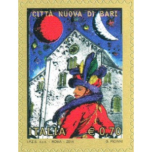 ITALIA - 2014 - 200° della città nuova di Bari - 1 v.