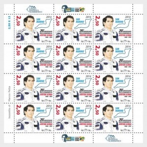 SAN MARINO - 2014 - 20° della morte di Ayrton Senna - 1 MF da 12 v.
