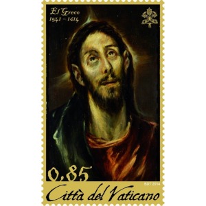 VATICANO - 2014 - 400° della morte di Domínikos Theotokópoulos, detto El Greco - 1 v.