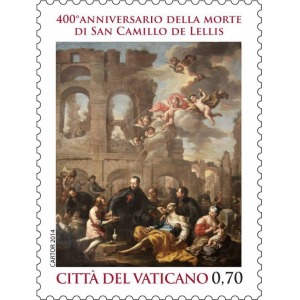VATICANO - 2014 - 400° della morte di San Camillo de Lellis - 1 v.