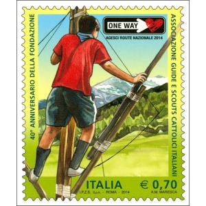 ITALIA - 2014 - 40° dell'Associazione Guide e Scout Cattolici Italiani - 1 v.