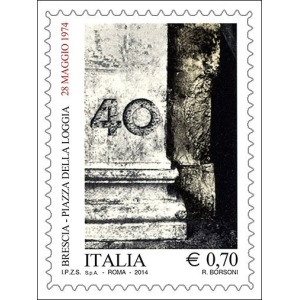 ITALIA - 2014 - 40° della strage di Piazza della Loggia, Brescia - 1 v.