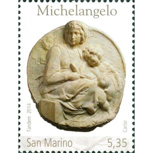 SAN MARINO - 2014 - 450° della morte di Michelangelo Buonarroti - 1 v.