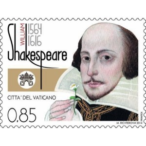 VATICANO - 2014 - 450° della nascita di W. Shakespeare - 1 v.