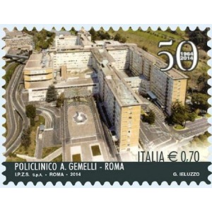 ITALIA - 2014 - 50° del Policlinico Gemelli, Roma - 1 v.