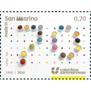 SAN MARINO - 2014 - 70° del Colorificio Sammarinese - 1 v.