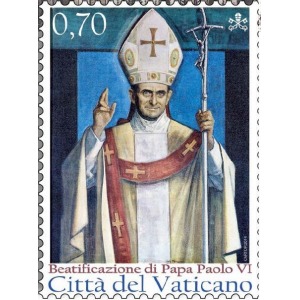 VATICANO - 2014 - Beatificazione Papa Paolo VI - 1 v.