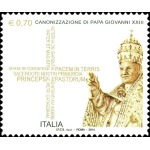 ITALIA - 2014 - Canonizzazione dei Papi Giovanni XXIII e Giovanni Paolo II - 2 v. (E.C. di Italia con Vaticano)