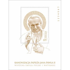 POLONIA - 2014 - Canonizzazione di Papa Giovanni Paolo II - 2 BF (E.C. di Polonia con Vaticano)
