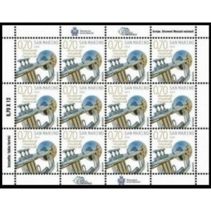 SAN MARINO - 2014 - Europa: Strumenti musicali - 2 MF da 12 v.