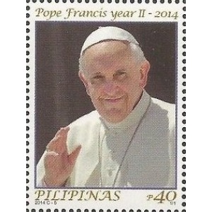 FILIPPINE - 2014 - Papa Francesco anno II - 1 v. (E.C. di Filippine con Vaticano)