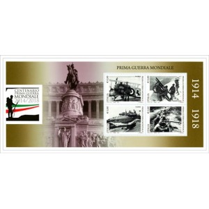 ITALIA - 2015 - 100° dell'intervento italiano nella I Guerra Mondiale - 1 BF