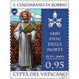 VATICANO - 2015 - 1400° della morte di San Colombano di Bobbio - 1 v.