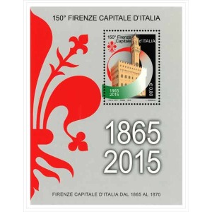 ITALIA - 2015 - 150° di Firenze seconda capitale d'Italia - 1 BF