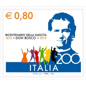 ITALIA - 2015 - 200° della nascita di San Giovanni Bosco - 1 v. (E.C. di Italia con Vaticano)