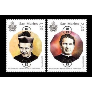 SAN MARINO - 2015 - 200° della nascita di San Giovanni Bosco - 2 v.