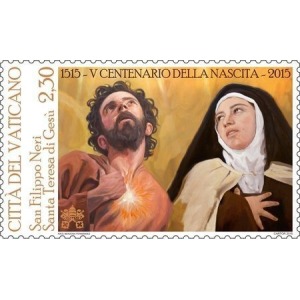 VATICANO - 2015 - 500° della nascita di Santa Teresa di Gesù e di San Filippo Neri - 1 v.