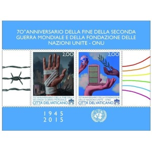 VATICANO - 2015 - 70° della fine della II Guerra Mondiale - 1 BF