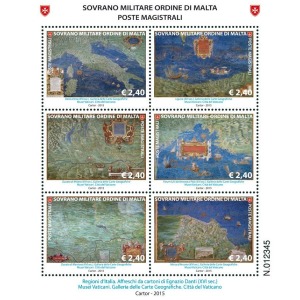 S.M.O.M. - 2015 - Antiche carte geografiche I serie - 1 BF