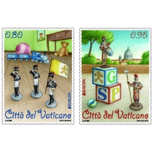 VATICANO - 2015 - Europa: Giocattoli d'epoca - 2 v.