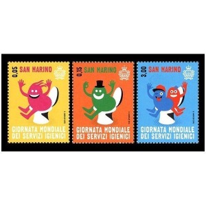 SAN MARINO - 2015 - Giornata mondiale dei servizi igienici - 3 v.