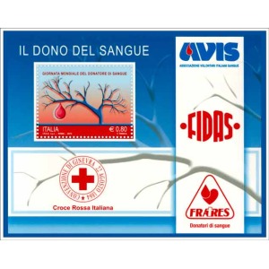 ITALIA - 2015 - Giornata mondiale del donatore di sangue - 1 BF