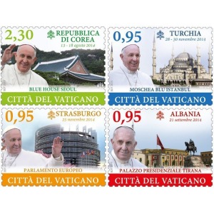 VATICANO - 2015 - I viaggi nel mondo di Papa Francesco nel 2014 - 4 v.