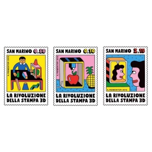 SAN MARINO - 2015 - La rivoluzione della stampa 3D - 3 v.