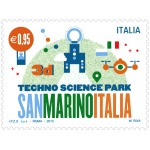 ITALIA - 2015 - Parco scientifico-tecnologico - 2 MF da 20 v. (E.C. di Italia con San Marino)
