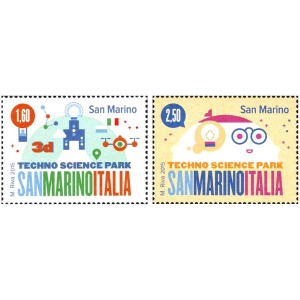 SAN MARINO - 2015 - Parco scientifico-tecnologico - 2 v. (E.C. di San Marino con Italia)