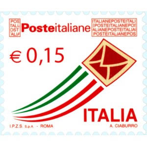 ITALIA - 2015 - Posta italiana 0,15 € e 1,00 € - 2 v.