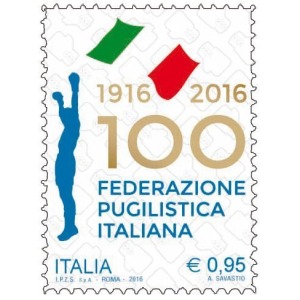 ITALIA - 2016 - 100° della Federazione Pugilistica Italiana - 1 v.