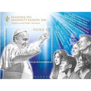 POLONIA - 2016 - 31° Giornata mondiale della gioventù - 1 BF (E.C. di Polonia con Vaticano)