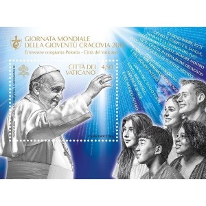 VATICANO - 2016 - 31° Giornata mondiale della gioventù - 1 BF (E.C. di Vaticano con Polonia)