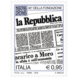 ITALIA - 2016 - 40° del quotidiano La Repubblica - 1 v.