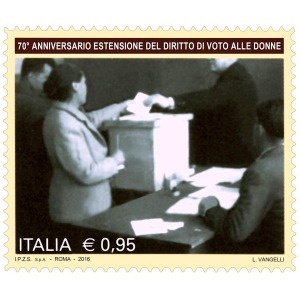 ITALIA - 2016 - 70° del diritto di voto alle donne e 40° della prima donna Ministro - 2 v.