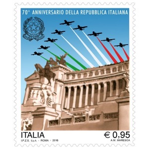 ITALIA - 2016 - 70° della Repubblica Italiana - 1 v.