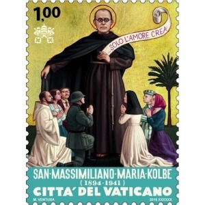 VATICANO - 2016 - 75° della morte di San Massimiliano Maria Kolbe - 1 v.