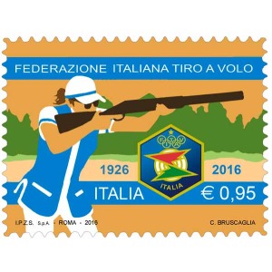 ITALIA - 2016 - 90° della Federazione Tiro a volo - 1 v.