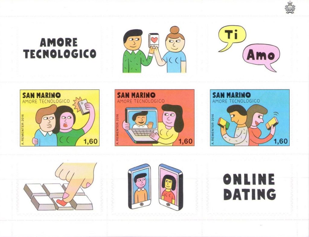 2016 Amore tecnologico 1 BF San Marino SAN MARINO - 2016 - Amore tecnologico - 1 BF