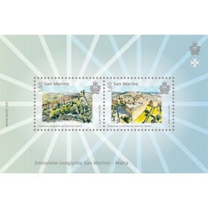 SAN MARINO - 2016 - Collaborazione e rapporti di amicizia con Malta - 1 BF (E.C. di San Marino con Malta)