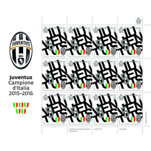 SAN MARINO - 2016 - Juventus campione d'Italia - 1 MF da 12 v. con illustrazione